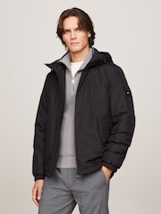 Tommy Hilfiger Black Portland Hooded Jacket - Image 1 of 6