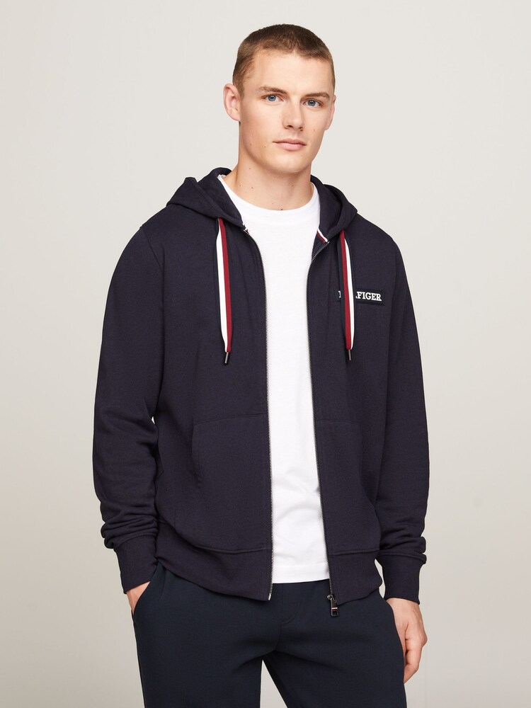 Tommy Hilfiger Blue Global Stripe Hoodie - Image 1 of 6