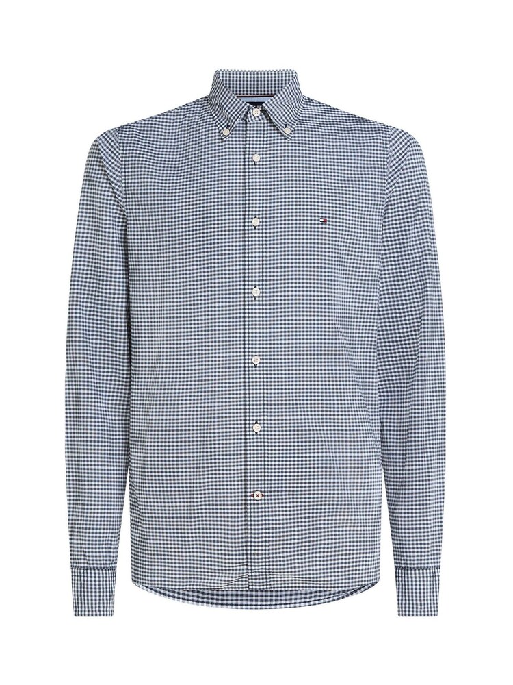 Tommy Hilfiger Blue BT Textured Gingham Shirt - Image 1 of 4 Tommy Hilfiger Blue BT Textured Gingham Shirt - Image 1 of 4
