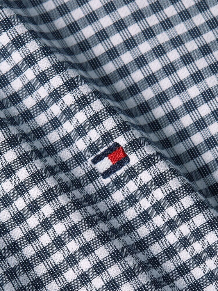 Tommy Hilfiger Blue BT Textured Gingham Shirt - Image 4 of 4 Tommy Hilfiger Blue BT Textured Gingham Shirt - Image 4 of 4