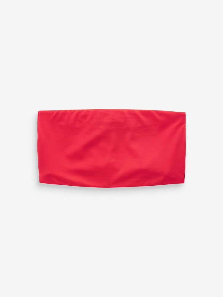 self. Red Bandeau Bra - Image 6 of 7