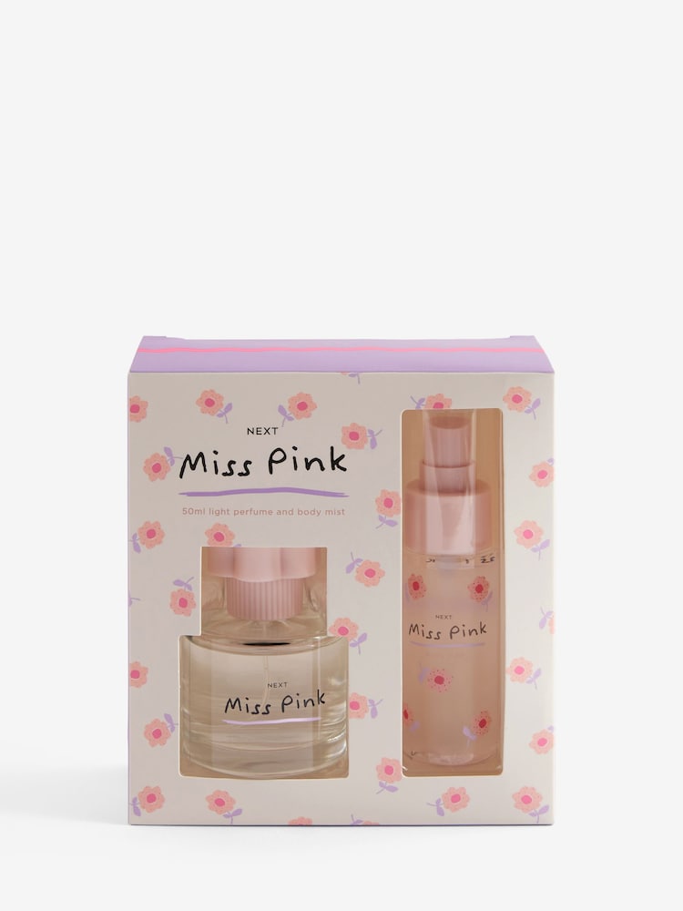 Kids Miss Pink 50ml Light Perfume and 50ml Body Mist Gift Set - Image 4 of 4