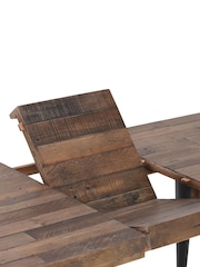Barker and Stonehouse Brown Modi Reclaimed Wood 6-8 Seater Extending Dining Table - Image 4 of 4