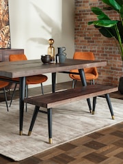 Barker and Stonehouse Brown Modi Reclaimed 160cm Wood Bench - Image 1 of 5