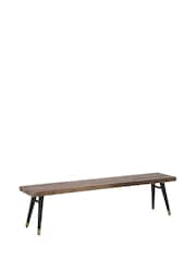 Barker and Stonehouse Brown Modi Reclaimed 160cm Wood Bench - Image 2 of 5