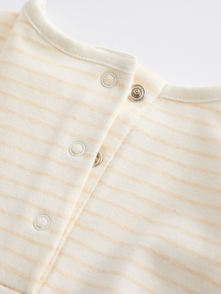 Beige Baby Long Sleeve Top And Leggings Set - Image 10 of 13