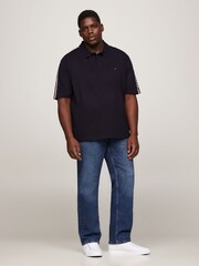 Tommy Hilfiger Blue 100% Cotton B&T Global Monotype Polo Top - Image 3 of 6