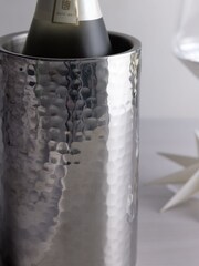 Silver Hammered Wine Cooler - Image 2 of 3