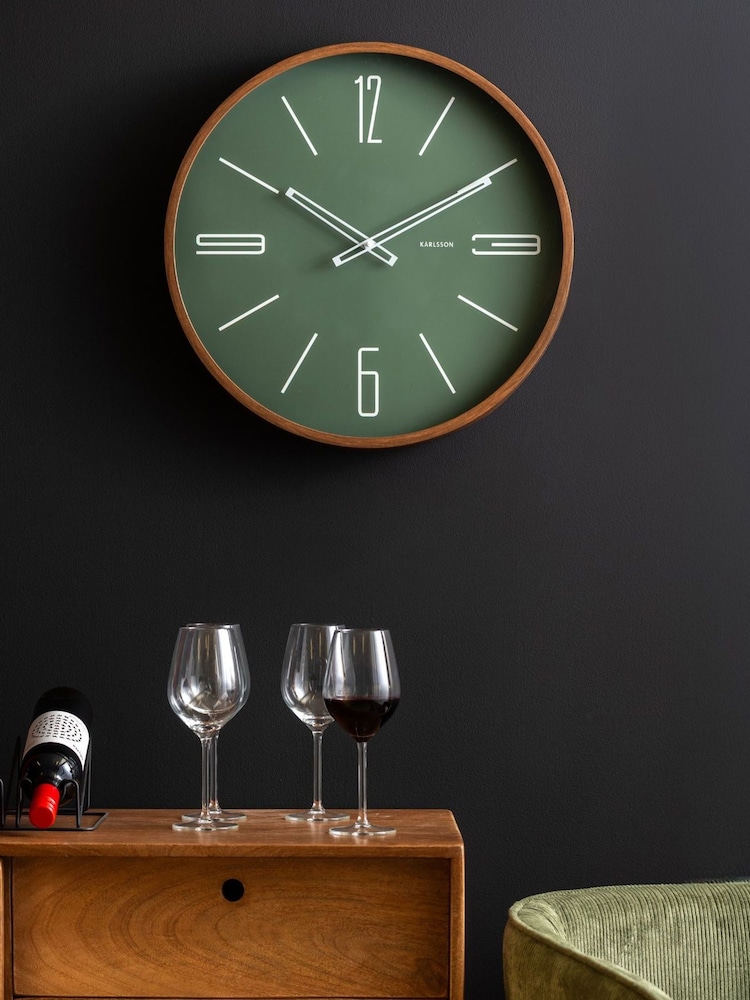 Karlsson Jungle Green large Marcado Wall Clock - Image 1 of 4