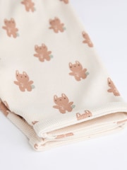 Žajbljevo zelena Varsity Bunny - Otroški zgornji del z dolgimi rokavi in nogavice Set - Slika 8 iz 8