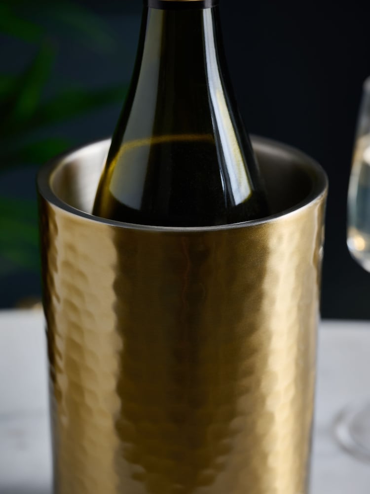 Gold Hammered Wine Cooler - Image 2 of 3