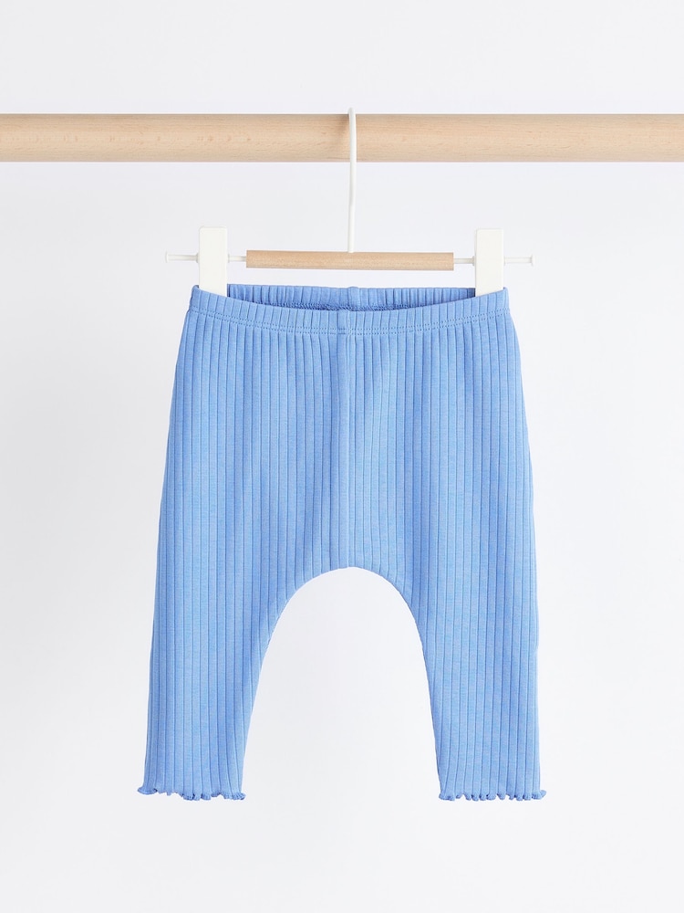 White/ Blue/ Multicolour Character Baby Long Sleeve Top And Leggings Set - Image 4 of 8