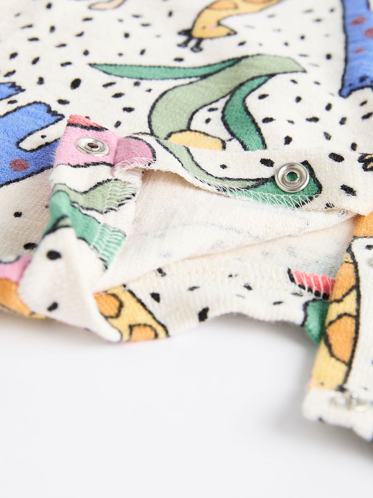 White/ Blue/ Multicolour Character Baby Long Sleeve Top And Leggings Set - Image 6 of 8