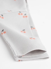 Grauer Kirschprint - Baby Top and Wide Leg Trousers 2 Piece Set (0mths-2yrs) - Bild 10 von 10