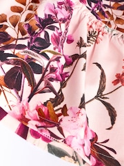Pink Floral Baby Long Sleeve Frill Top And Leggings Set - Image 10 of 14