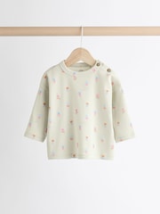 Blumenmuster, Mintgrün - Baby Top and Wide Leg Trousers 2 Piece Set (0mths-2yrs) - Bild 5 von 14