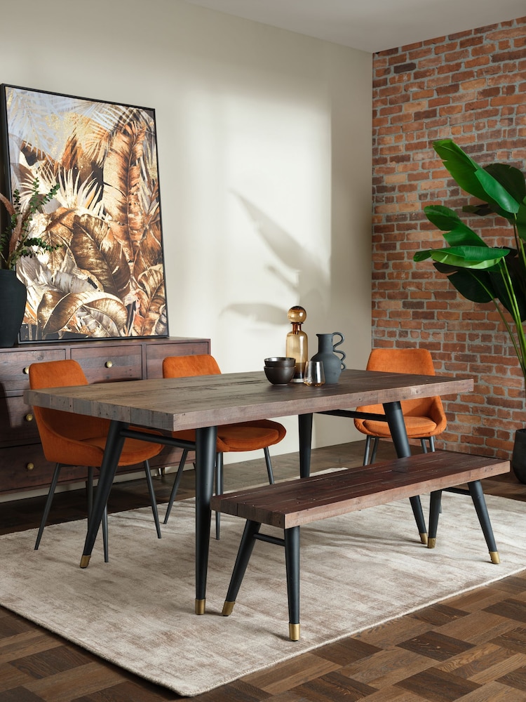 Barker and Stonehouse Brown Modi Reclaimed Wood Dining Table - Image 1 of 6