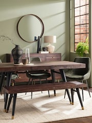 Barker and Stonehouse Brown Modi Reclaimed 180cm Wood Bench - Image 1 of 5