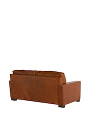 Barker and Stonehouse Rust Brown Lorenza Leather 2 Seater Loveseat Sofa - Image 4 of 7