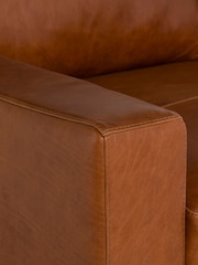 Barker and Stonehouse Rust Brown Lorenza Leather 2 Seater Loveseat Sofa - Image 5 of 7