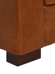 Barker and Stonehouse Rust Brown Lorenza Leather 3 Seater Sofa - Image 6 of 7