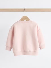Pink Hello Bear Baby Sweatshirt and Joggers Set - Image 4 of 11