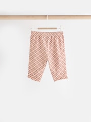 Cream/Check Baby 100% Cotton Sweatshirt And Leggings Set - Image 8 of 13