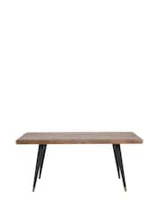 Barker and Stonehouse Brown Modi Reclaimed Wood Dining Table - Image 2 of 6