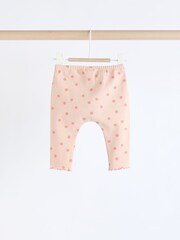 Coral Pink Giraffe Baby Sweat Top And Leggings Set - Image 10 of 15