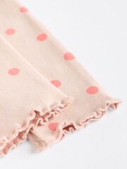 Coral Pink Giraffe Baby Sweat Top And Leggings Set - Image 14 of 15