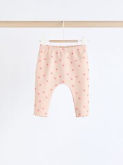 Coral Pink Giraffe Baby Sweat Top And Leggings Set - Image 9 of 15