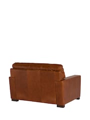 Barker and Stonehouse Rust Brown Lorenza Leather Snuggle Chair - Image 4 of 7