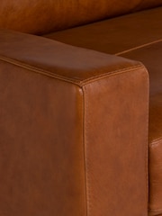 Barker and Stonehouse Rust Brown Lorenza Leather Snuggle Chair - Image 5 of 7