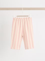 Green/Pink Stripe Baby Sweatshirt And Wide Leg Trousers Set - Image 3 of 10