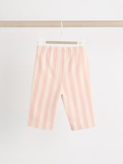 Green/Pink Stripe Baby Sweatshirt And Wide Leg Trousers Set - Image 6 of 10
