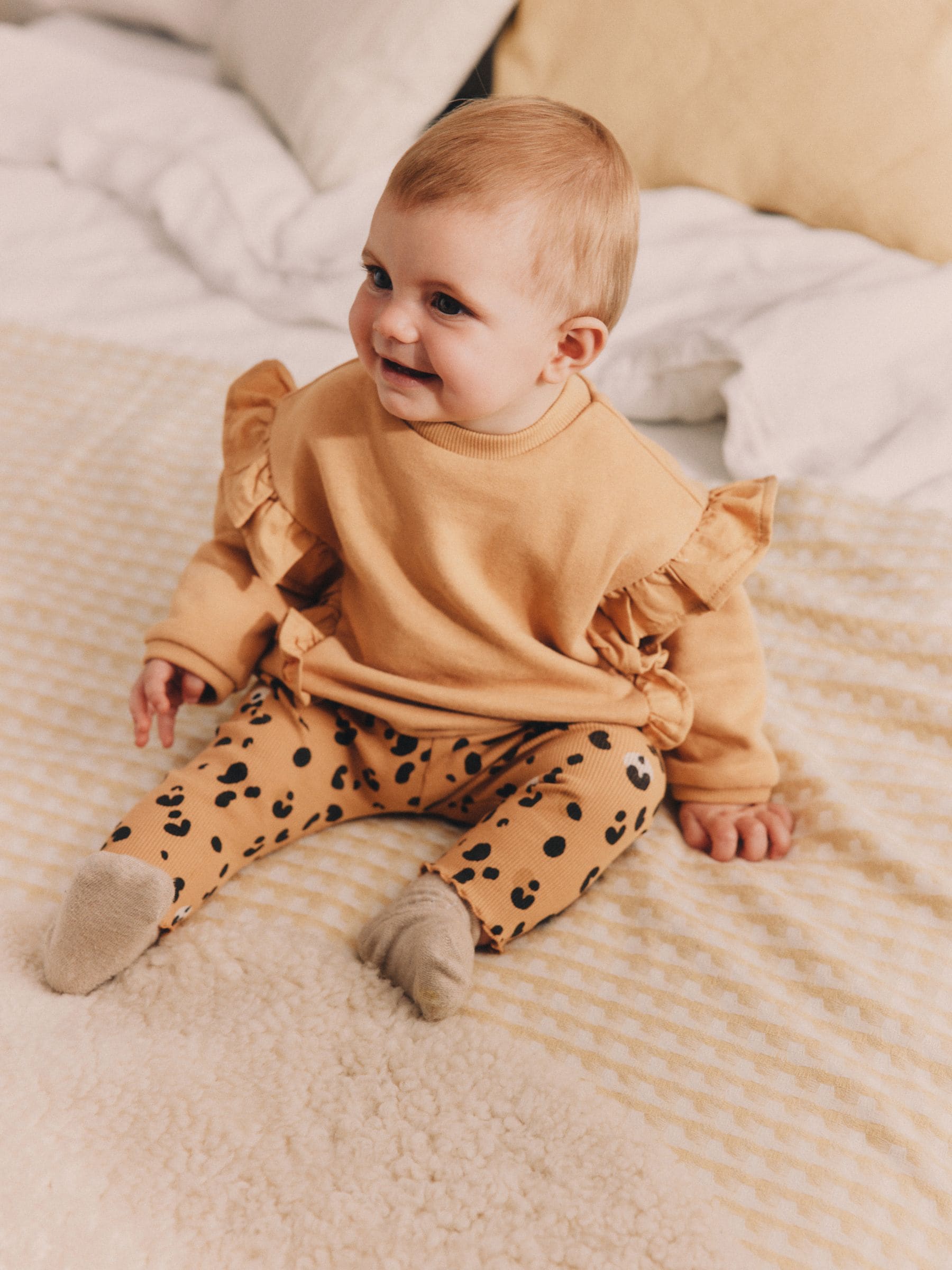 Buy Tan Brown Leopard Print Cosy Baby Sweatshirt And Leggings 2 Piece Set from Next Canada