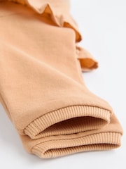 Tan Brown Leopard Print Cosy Baby Sweatshirt And Leggings 2 Piece Set - Image 11 of 12