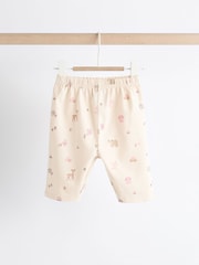 Pink/ Cream Hedgehog Baby Sweatshirt And Wide Leg Trousers Set - Image 4 of 11