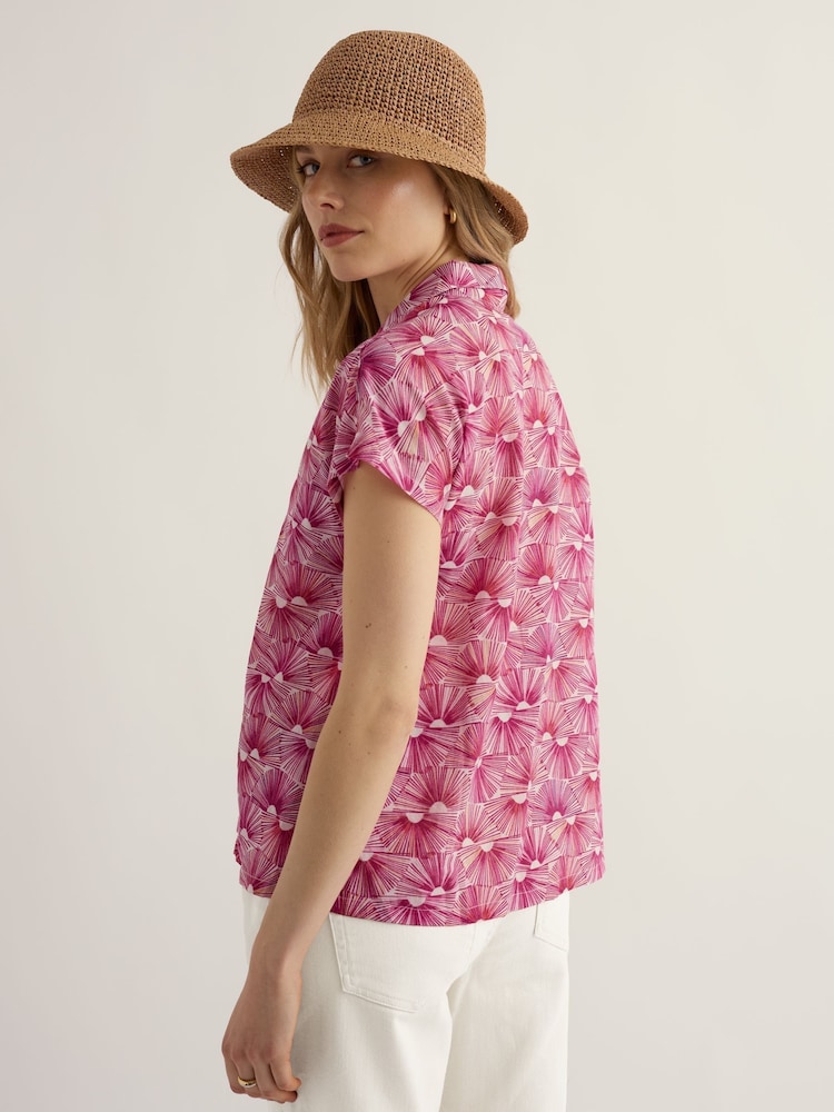 Seasalt Cornwall Pink Deep Lane Shirt - Image 2 of 5 Seasalt Cornwall Pink Deep Lane Shirt - Image 2 of 5