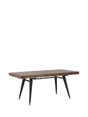 Barker and Stonehouse Brown Modi Reclaimed Wood Extending Dining 4-6 Seater Extending Dining Table - Image 4 of 6