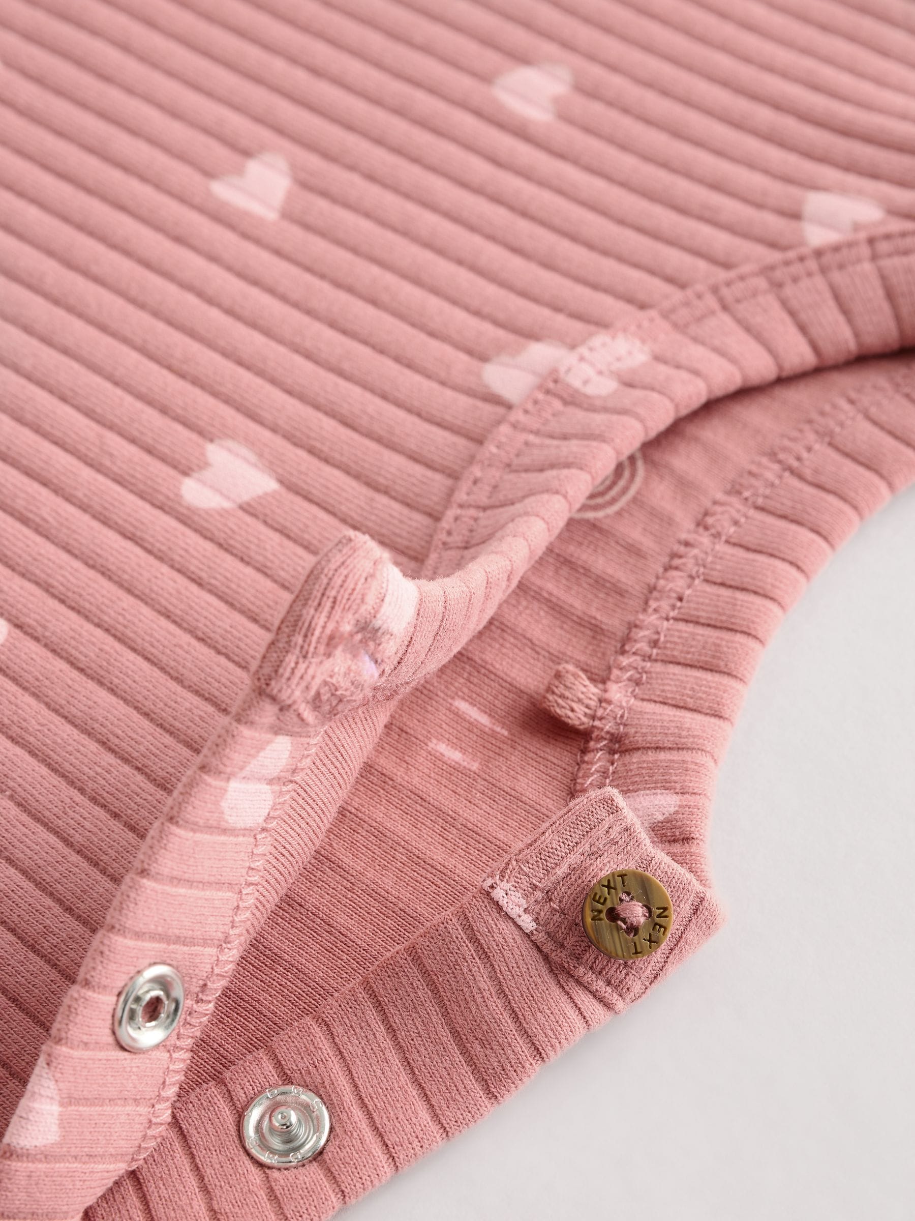Buy Pink Heart Print Baby Top and Wide Leg Trousers 2 Piece Set from the  Next UK online shop