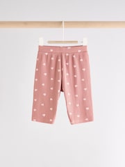 Pink Heart Print Baby Top and Wide Leg Trousers 2 Piece Set (0mths-2yrs) - Image 5 of 12