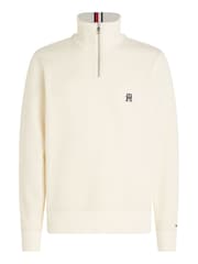 Tommy Hilfiger Monogram Cream Sweatshirt - Image 4 of 6
