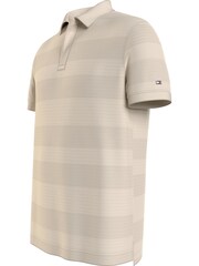 Tommy Hilfiger Natural Stripe Regular 100% Cotton Polo Top - Image 3 of 5