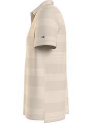 Tommy Hilfiger Natural Stripe Regular 100% Cotton Polo Top - Image 4 of 5