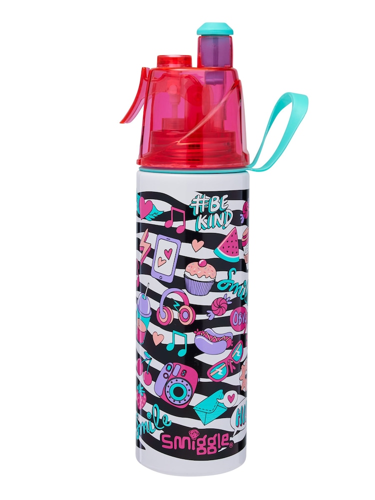 Smiggle White Mist Spritz Insulated Steel Drink Bottle 500ML - Image 1 of 1