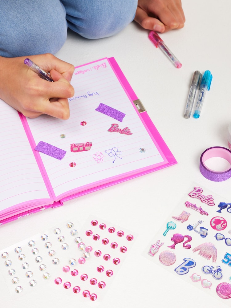 Smiggle Pink Barbie DIY Lockable Journal - Image 3 of 3 Smiggle Pink Barbie DIY Lockable Journal - Image 3 of 3