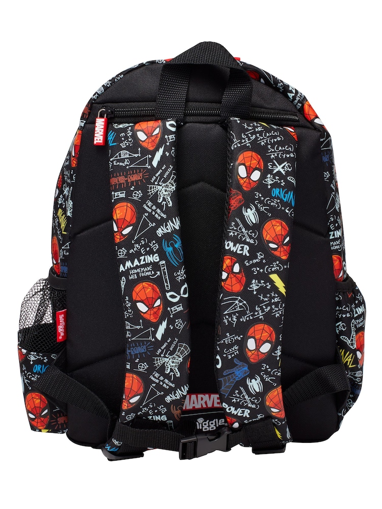Smiggle Black Spider-Man Junior Character Hoodie Backpack - Image 2 of 5