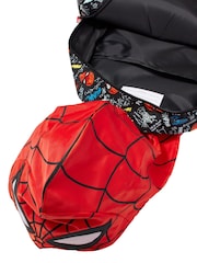 Smiggle Black Spider-Man Junior Character Hoodie Backpack - Image 3 of 5