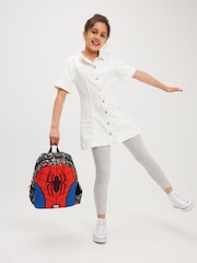 Smiggle Black Spider-Man Junior Character Hoodie Backpack - Image 5 of 5